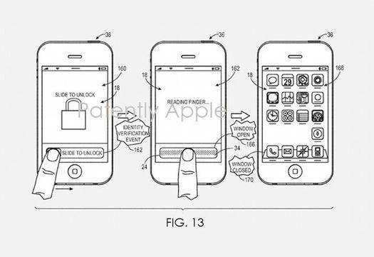 Apple с патент за отключване с пръстов отпечатък