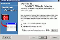 AutoDWG Attribute Information Extractor