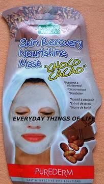 Everyday things of life: Purederm Skin Recovery Nourishing Mask "Choco Cacao"
