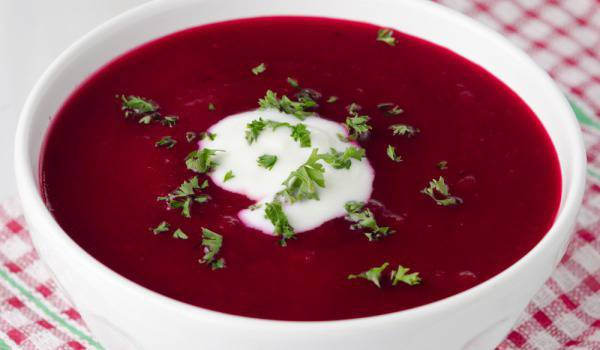 Крем супа от червено цвекло