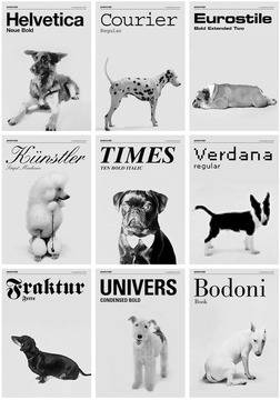 Dogs As Fonts