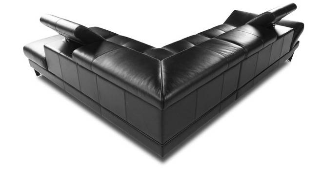 Модерен ъглов диван от естествена кожа, модел 900