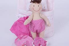 Мобилна розова чанта с кукла БЕБЕ момиче