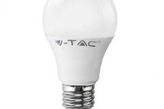 Крушка V-TAC, LED, 9W, E27, A60, Термо Пластик, 6400K