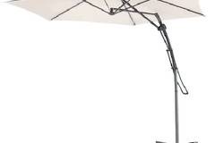Градински чадър, Окачен, 300 см, Полиестер 160 гр/м2, Крем